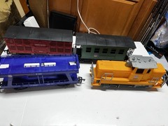 NewRay Union Pacific Train Set With Track O Scale Cattle Car Passenger Etc