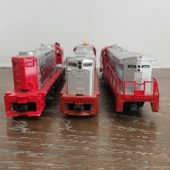 Lot of 3 Miscellaneous HO Santa Fe Diesel Locomotives Not Working/Parts Only