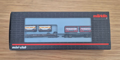 MäRKLIN MINI-CLUB 82283 DB FREIGHT CAR SET WITH TANK CONTAINERS Z GAUGE NEW