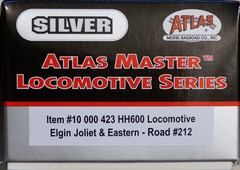 EJE Atlas Master 10000423 HO HH600 Locomotive Elgin Joliet & Eastern 212 NEW