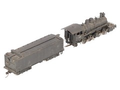 Akane HO Scale BRASS Baldwin 2-4-4-2 Steam Locomotive & Tender- Painted