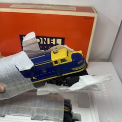 Lionel 6-18117 O Gauge Santa Fe Blue/Yellow F3 AA Diesel Set NIB