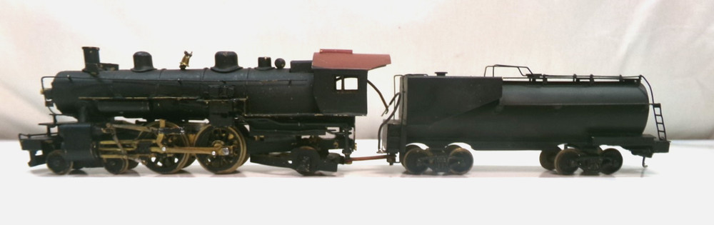 HO gauge brass 4-4-2 steam engine (lot A8218)