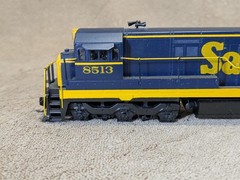 ALCO Models HO Brass #D-137 GE U-33C Diesel Loco Santa Fe #8513