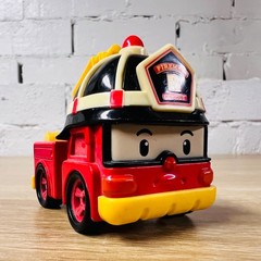 Robocar POLI Roy Diecast Fire Truck Silverlit Metal Character Vehicle