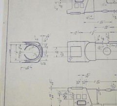 Officl Marx AET738 Locomotive Body 10/21/1940 Blueprint Embossed 21.75 x 16 7/8″