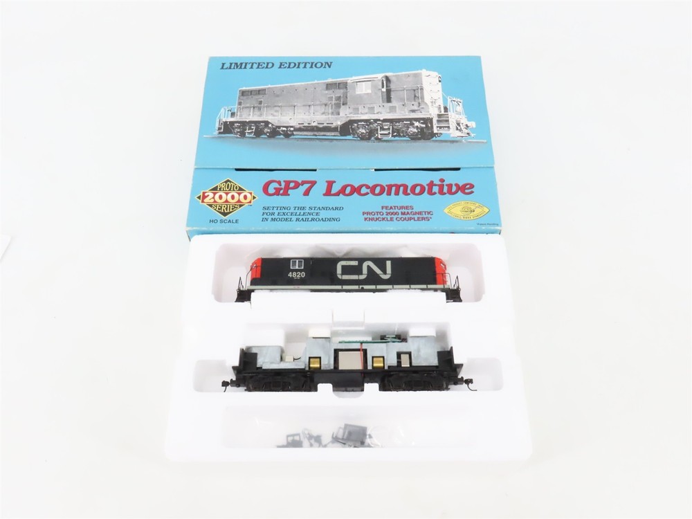 HO Scale Proto 2000 97005 CN Canadian National EMD GP7 Diesel #4820 – BAD GEARS