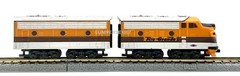 Z Scale F7A/B D&RGW 2-Diesel Locomotive Set w/Power Drive & Truck Ready to Run