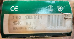 HO Mehano M646 Boston & Maine 4-8-2 Mountain Steam Locomotive B&M #4112