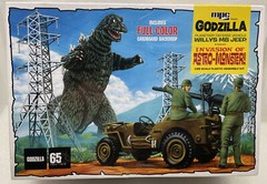 MPC 1/25 Godzilla Army Jeep Model Kit MPC882 Plastics Car/Truck 1/24-1/25