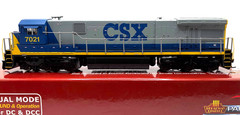 HO BROADWAY LIMITED 2447 GE C30-7 CSX # 7021 DC DCC SOUND PARAGON 2