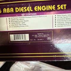 MTH 20-2547-1 Santa Fe E-6 ABA Diesel Engine Set w/PS 2.0 #14/15/15A READ DESCRP