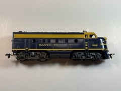 HO Scale Mantua Tyco Santa Fe Blue/Yellow F Series Locomotive #4015 DC