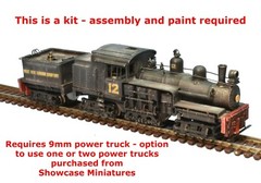 N Scale Class C Shay Locomotive Shell Kit by Showcase Miniatures (5016)