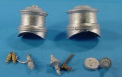 On3/On30 LOCOMOTIVE FLUTED DOMES WITH DETAILS WISEMAN MODEL SERVICES PARTS #O502