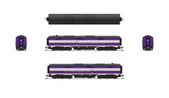 BROADWAY LTD N #8762 EMD E7B, ACL 763B, Purple & Silver, Paragon4 Sound/DC/DCC