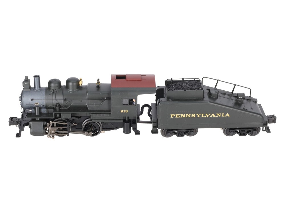 K-Line K-3810-09135 O PRR A-5 0-4-0 Steam Switcher & Tender #913 w/TrainMaster
