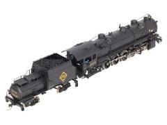 Alco Models S-124 HO Scale Brass Erie R-1 2-10-2 Steam Locomotive & Tender EX