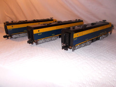 AMERICAN FLYER SANTA FE 484, 485, 486 A-B-A UNITS ALL WORK GOOD NICE! LOT #W-91