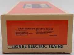Lionel 6-18302 O Gauge Great Northern EP-5 Electric Locomotive #8302 EX/Box