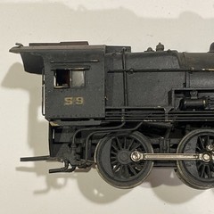 Made In Japan, HO Gauge Locomotive Painted Brass With Coal Tender