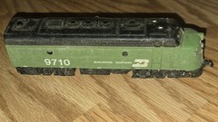 Vintage Bachmann Burlington Northern EMD F9 Diesel Locomotive 9710 No Box