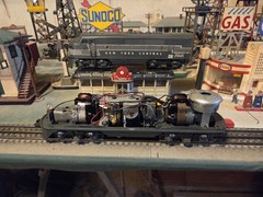 POSTWAR LIONEL 2344 NEW YORK CENTRAL F3, AA DIESEL SET,C-7 EX+,SERVICED &READY