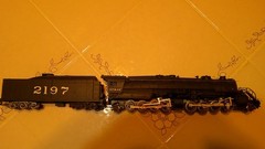 AHM/RIVAROSSI HO SCALE #2197 SANTA FE VINTAGE 2-8-8-2 STEAM LOCOMOTIVE