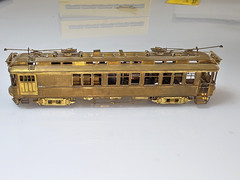 E.Suydam & Co. HO Brass Wood Interurban Coach Combine Powered. Made in JAPAN