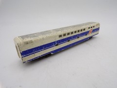 80’s Nishiki Japan Diecast 1/140 scale Passenger Train White and Blue AS IS