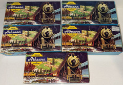 5 Athearn Blue Box HO scale complete Boxcar Hooper Flat Pulpwood instruction box