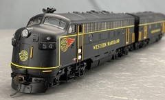 HO Broadway Limited 429 F7A&B Western Maryland #54 #53B w/DCC & SND LNIB! HO8372