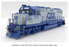 Rapido ~ HO Scale ~ EMD GP38 Low Nose ~ DCC and Sound ~ CSX #2046 ~ 38512