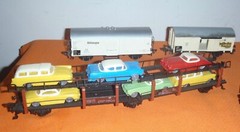 HO Fleischmann Rail Cars 10 Total Accessories As Shown –