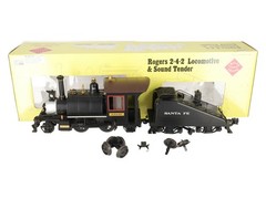 Aristo-Craft 21104 G Atchison, Topeka, & Santa Fe 2-4-2 Steam Locomotive EX/Box