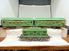 IVES Prewar Standard Gauge 3236,185 and 186 Cadet Express Set 1929