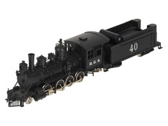 Key Imports HOn3 BRASS RGS 2-8-0 Consolidation Steam Loco & Tender #40 EX/Box