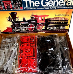 MPC The General American Steam Train 1:25 Scale Museum Quality Model Kit~NEW