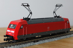 Fleischmann 7355 K N gauge DB BR 101 electric locomotive in red livery