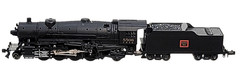 N Kato 126-0105 2-8-2 Heavy Mikado CBQ #5506 (Tested)
