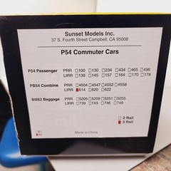 3RD RAIL – SUNSET MODELS O Long Island RR P54 COMMUTER CAR 614 PB54 Combine Car