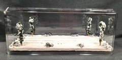 S SCALE 16″ DOUBLE TRACK DISPLAY CASE- “WINTER SCENE”-FOR ANY S TRAINS