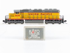 N Scale KATO 176-2103 UP Union Pacific EMD SD40 Diesel Locomotive #3039 w/ DCC