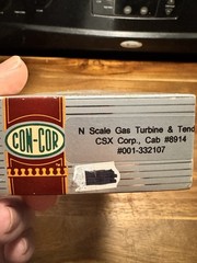 Con-Cor N Scale CSX Gas Turbine And Tender #8914