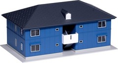 KATO N Gauge Two-Story Apartment – Navy – Diorama Supplies 23-402D