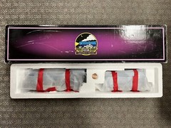 + MTH O Gauge Tinplate Two Tone Blue Comet 263E Steam Locomotive Traditional *ST