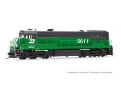 Rivarossi HR2887 HO Scale Burlington Northern GE U25c Phase II 5611 (Analog DC)