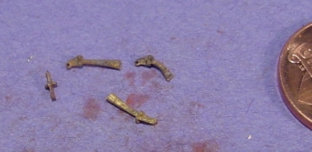 HO/HOn3 BRASS COUPLER LIFT BAR BRACKETS WISEMAN BACK SHOP PARTS HBS258