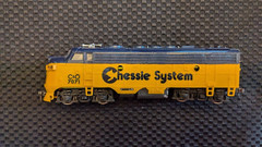 Bachmann HO F7A DUMMY Locomotive C and O #7071