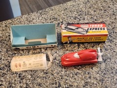 Vintage Rare HO 1957 Atlas Athearn Turbo Express Rails Racer w/ original Box